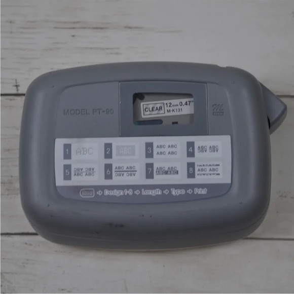 Brother Personal Labeler P-touch PT-90 Label Maker Thermal Printer Home/Office - Picture 2 of 2